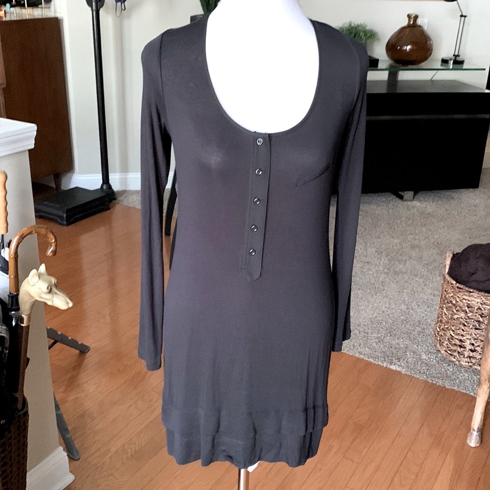 BCBG  Black Jersey Dress Size M